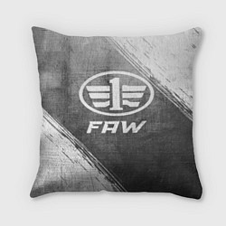 Подушка квадратная FAW - grey gradient, цвет: 3D-принт