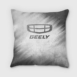 Подушка квадратная Geely - white gradient