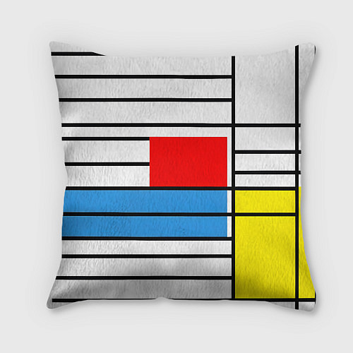 Подушка квадратная В стиле мондриана / 3D-принт – фото 2