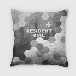 Подушка квадратная Resident Evil - grey gradient посередине, цвет: 3D-принт