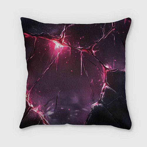 Подушка квадратная Билли Айлиш в стиле киберпанк / 3D-принт – фото 2