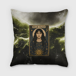 Подушка квадратная Карта с Билли Айлиш