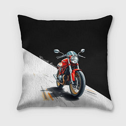 Подушка квадратная Ducati Racer, цвет: 3D-принт