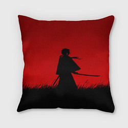 Подушка квадратная Самурай в пути