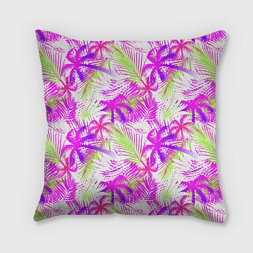 Подушка квадратная Palm tree pink / 3D-принт – фото 2