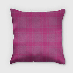 Подушка квадратная Checkered pink, цвет: 3D-принт