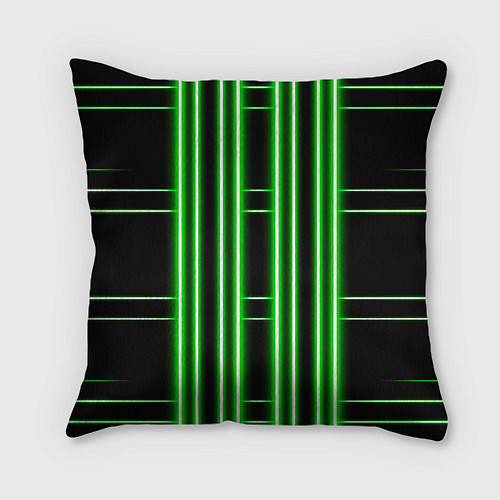 Подушка квадратная Neon green / 3D-принт – фото 2