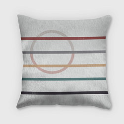 Подушка квадратная Stripes and circle