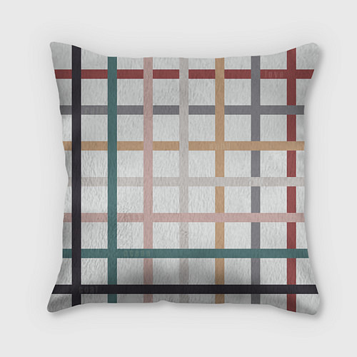 Подушка квадратная Плетенка пастельная / 3D-принт – фото 2