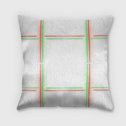Подушка квадратная Neon light green red, цвет: 3D-принт