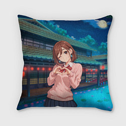Подушка квадратная Милашка Сиратори Айра Дандадан, цвет: 3D-принт