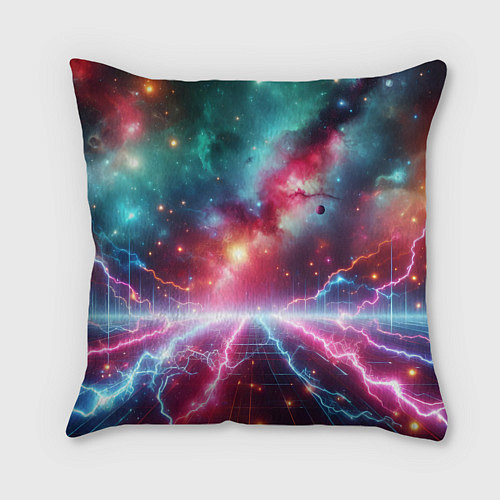 Подушка квадратная Гитарист Бендер рок группы Футурама / 3D-принт – фото 2