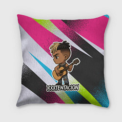 Подушка квадратная XXXTentacion в мультяшном стиле, цвет: 3D-принт