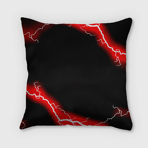 Подушка квадратная Doom красный шторм / 3D-принт – фото 2