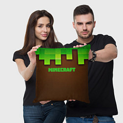 Подушка квадратная Minecraft forever, цвет: 3D-принт — фото 2