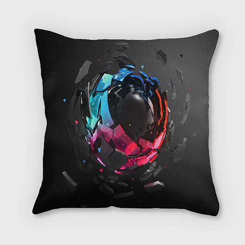 Подушка квадратная Abstract graphics / 3D-принт – фото 2