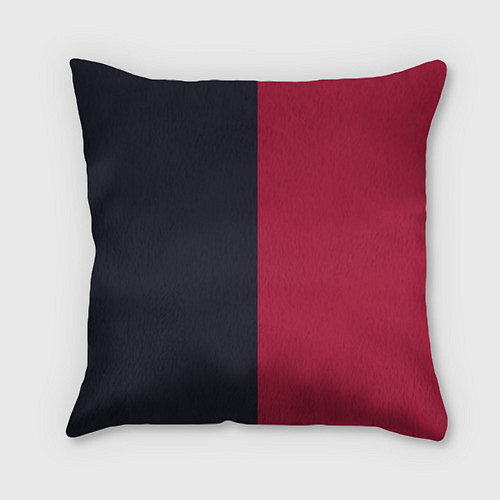 Подушка квадратная Солнце красно-синее / 3D-принт – фото 2