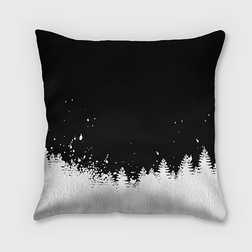 Подушка квадратная Doom winter wild / 3D-принт – фото 2