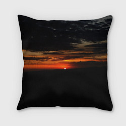 Подушка квадратная Закат на плато