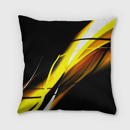 Подушка квадратная Doom геометрия из полос / 3D-принт – фото 2