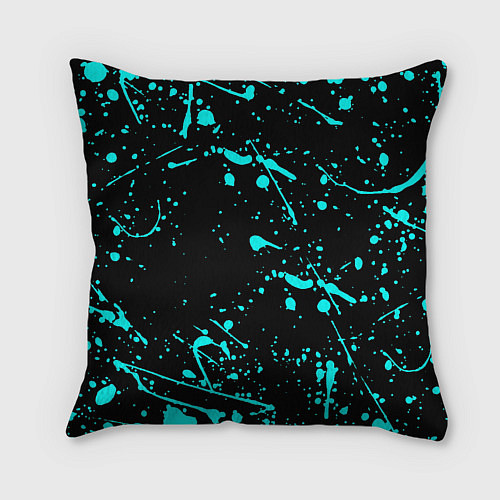 Подушка квадратная Dayz голубые краски / 3D-принт – фото 2