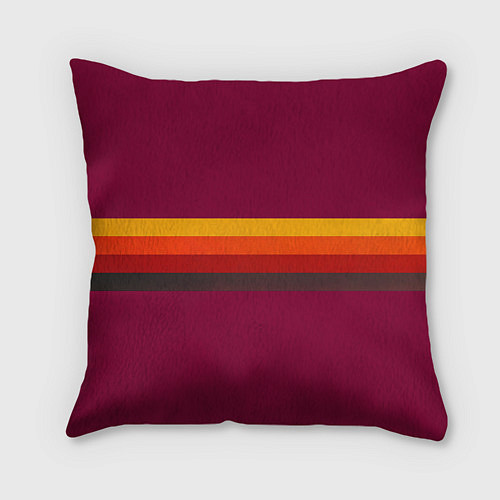 Подушка квадратная Ретро автобус КАВЗ-685 поп-арт / 3D-принт – фото 2