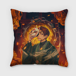 Подушка квадратная Хаято Суо - Ветролом, цвет: 3D-принт