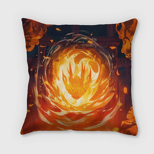 Подушка квадратная Хаято Суо - Ветролом / 3D-принт – фото 2