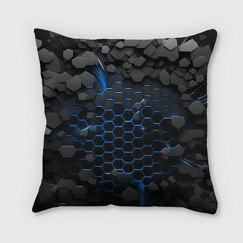 Подушка квадратная Саня держит удар - щит / 3D-принт – фото 2