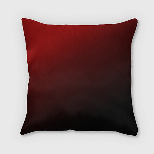 Подушка квадратная Делай что должен и будь - красный с надписью / 3D-принт – фото 2