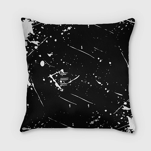 Подушка квадратная Barcelona краски белые / 3D-принт – фото 2