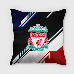 Подушка квадратная Liverpool geometry sport, цвет: 3D-принт