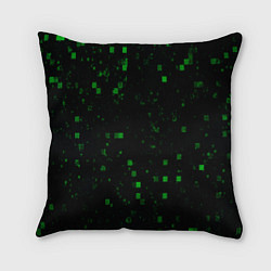 Подушка квадратная Color green khaki, цвет: 3D-принт