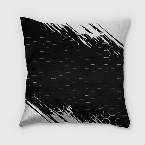 Подушка квадратная Napoli краски соты текстура / 3D-принт – фото 2