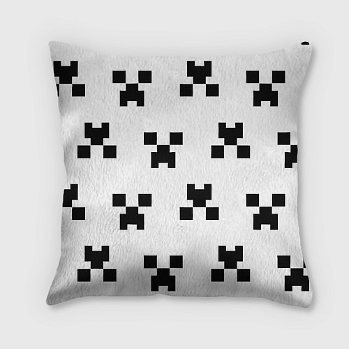Подушка квадратная Juventus x minecraft pattern / 3D-принт – фото 2
