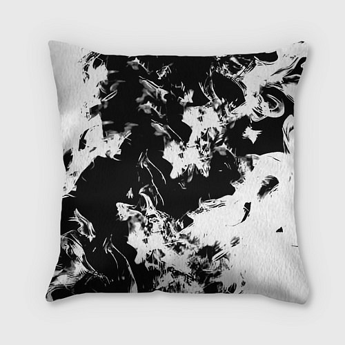 Подушка квадратная Juventus белый дым / 3D-принт – фото 2