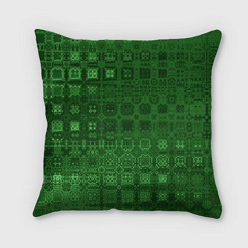 Подушка квадратная Текстура изумрудное мерцание / 3D-принт – фото 2