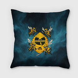 Подушка квадратная Wu-tang clan пчелы, цвет: 3D-принт