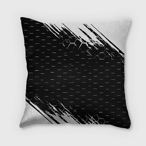 Подушка квадратная Chelsea штрихи красок текстура / 3D-принт – фото 2