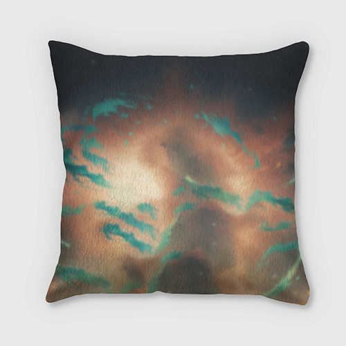 Подушка квадратная Маомао на фоне облаков / 3D-принт – фото 2