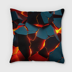 Подушка квадратная Orange glow, цвет: 3D-принт