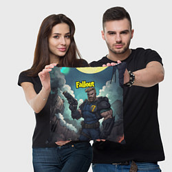 Подушка квадратная Fallout седьмой, цвет: 3D-принт — фото 2