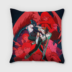 Подушка квадратная Битва с Резе Человек бензопила