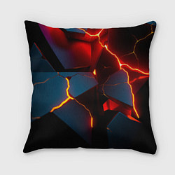 Подушка квадратная Orange rift, цвет: 3D-принт