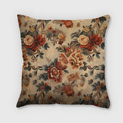 Подушка квадратная Ковер цветочный текстура, цвет: 3D-принт