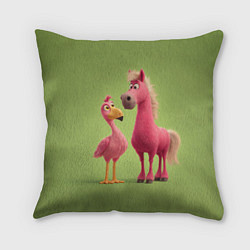 Подушка квадратная Розовые они такие