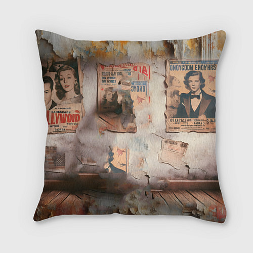 Подушка квадратная Пришелец в костюме в полосочку / 3D-принт – фото 2