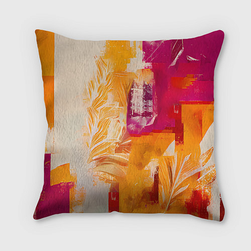 Подушка квадратная Дед Мороз на коне / 3D-принт – фото 2