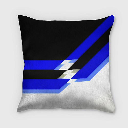 Подушка квадратная Бавария Мюнхен полосы спорт / 3D-принт – фото 2