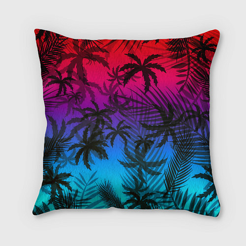 Подушка квадратная Бавария Мюнхен неон тропики / 3D-принт – фото 2